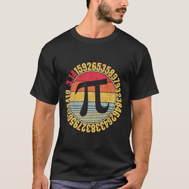 T-shirt SYMBOLE NERdy MAth Pi Mathlete (Devant)