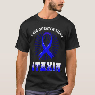 T-shirt Symbole neurologique Hémiataxie Bleu Ruban