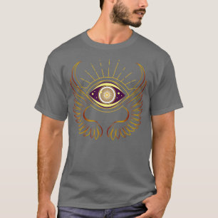 T-shirt Symbole occulte de l'oeil sombre magique de l'anim