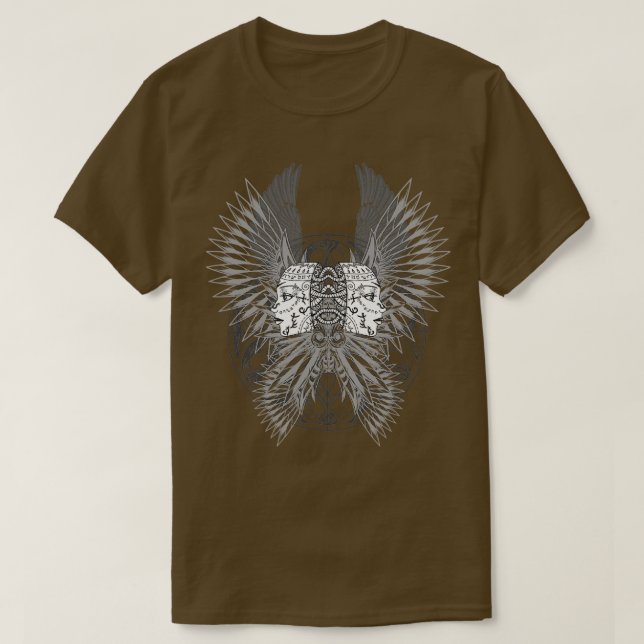 T-shirt Symbole occulte gothique de l'aigle de Lilith (Design devant)