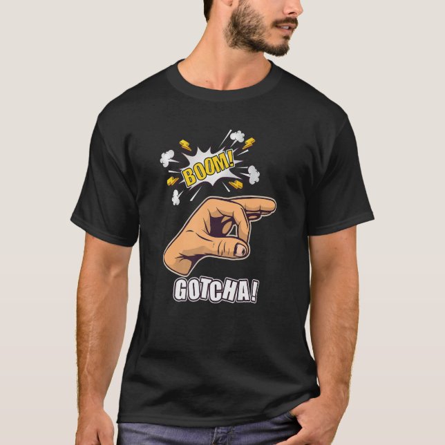T-shirt Symbole OK de Gotcha Doigt Cercle Mème main Premiu (Devant)
