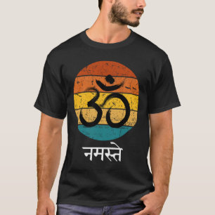 T-shirt Symbole Om Namaste Ohm Hindou Zen Tantra Yoga Espr
