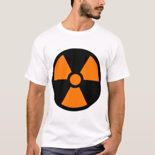 T-shirt Symbole Orange Trefoil sur Arrière - plan noir