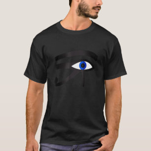T-shirt Symbole Pharaon Ancien Oeil Bleu Égyptien De Horus
