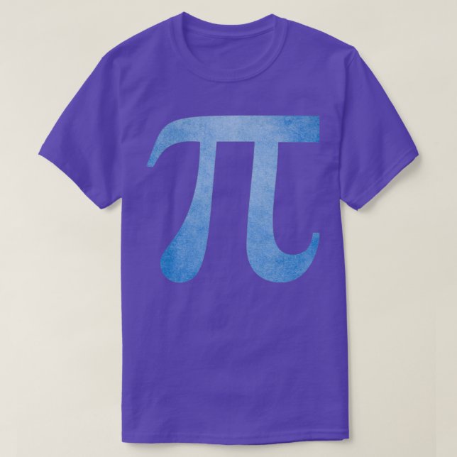 T-shirt SYMBOLE Pi Bleu (Design devant)