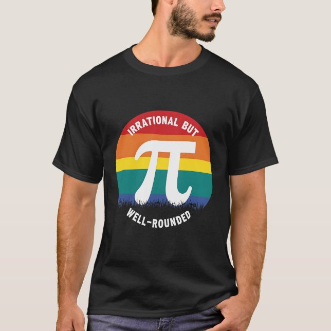 T-shirt Symbole Pi Math Funny | Fierté LGBTQ+ (Devant)