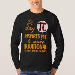 T-shirt Symbole Pi Plaid Buffalo Jour Pi M'Inspirer Math