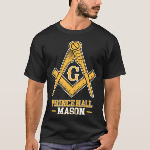 T-shirt Symbole Prince Hall Mason Carré et Compas G Fr