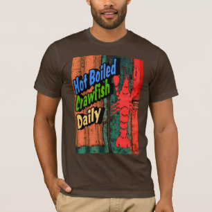 T-shirt Symbole quotidien de l'écrevisse à chaud