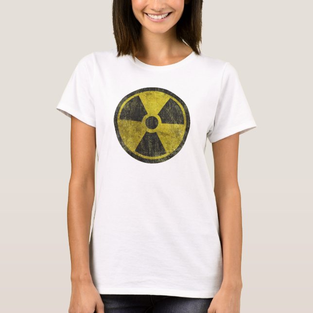 T-shirt Symbole radioactif grunge (Devant)