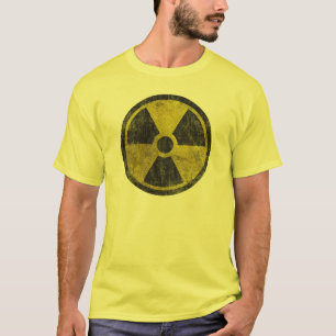 T-shirt Symbole radioactif grunge