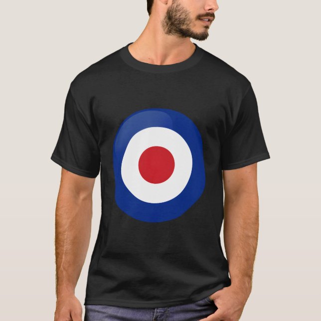 T-shirt Symbole Raf Mod Bullseye britannique cible (Devant)