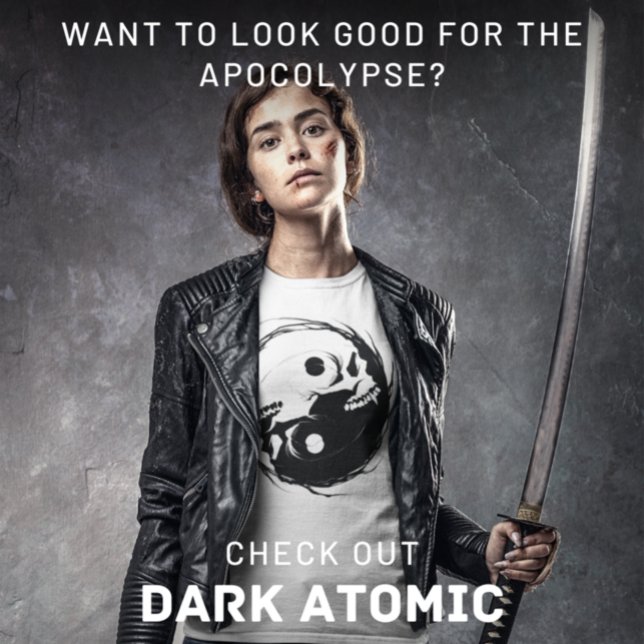 T-shirt Symbole religieux Dark Yin Yang Vampire Crâne (Créateur téléchargé)