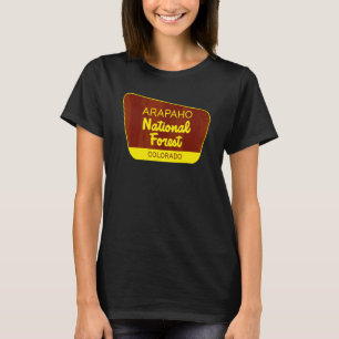 T-shirt Symbole rétro de la Forêt nationale d'Arapaho