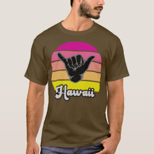 T-shirt SYMBOLE RÉtro Shaka Aloha Hawaiian Hang Loose