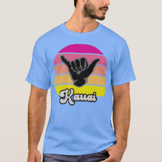 T-shirt Symbole rétro Shaka Aloha Hawaiian Hang Loose Hand