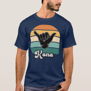 T-shirt Symbole rétro Shaka Aloha Hawaiian Hang Loose Hand