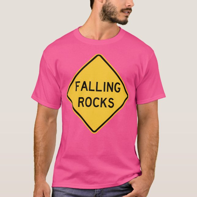 T-shirt SYMBOLE ROUTIER Falling Rocks (Devant)