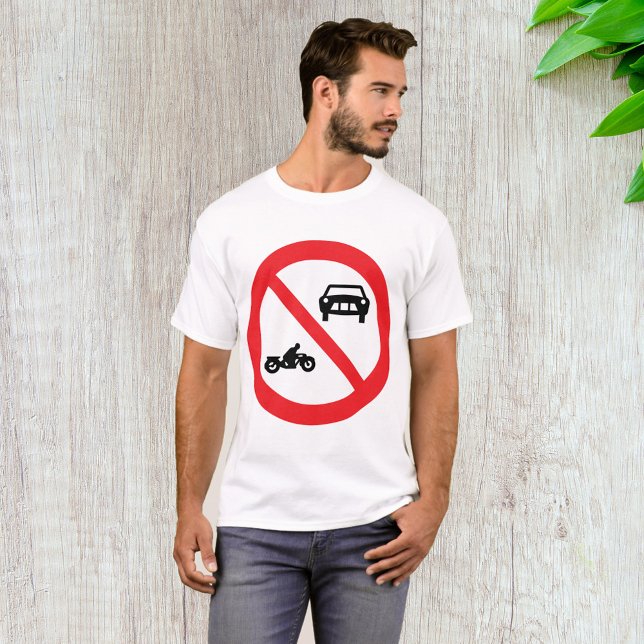 T-shirt Symbole routier sans véhicules (Créateur téléchargé)