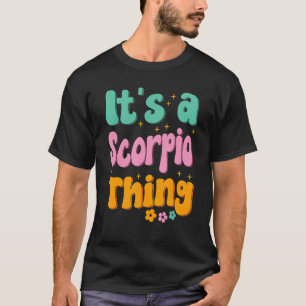 T-shirt SYMBOLE Scorpio Zodiac les années 70 Style Hippie
