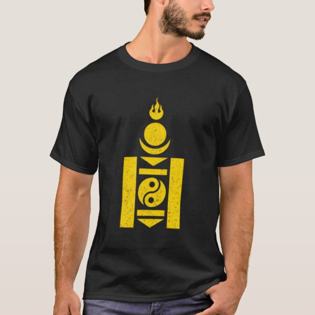 T-shirt Symbole soja mongol Mongolain (Devant)