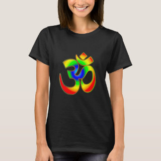 T-shirt Symbole spirituel de méditation arc-en-ciel du Yog