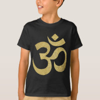 Symbole spirituel Golden Om Méditation Yoga Ohm