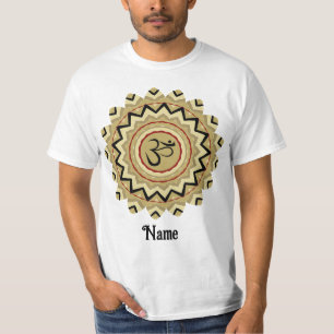 T-shirt Symbole spirituel Mandala Yoga Om Symbole Rétro Cu