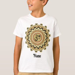 T-shirt Symbole spirituel Mandala Yoga Om Symbole Rétro Cu