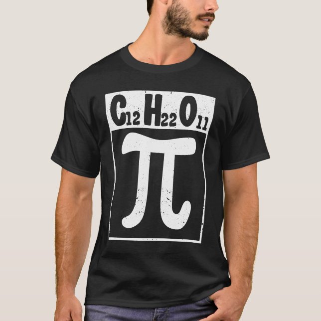T-shirt Symbole sucre de jour Pi Formule Math Enseignant C (Devant)