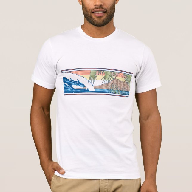 T-shirt SYMBOLE Surf hawaïen Ala Moana Diamond Head Tee (Devant)