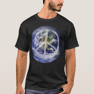 T-shirt SYMBOLE T DE LA PAIX sur la planète Terre dans l'e