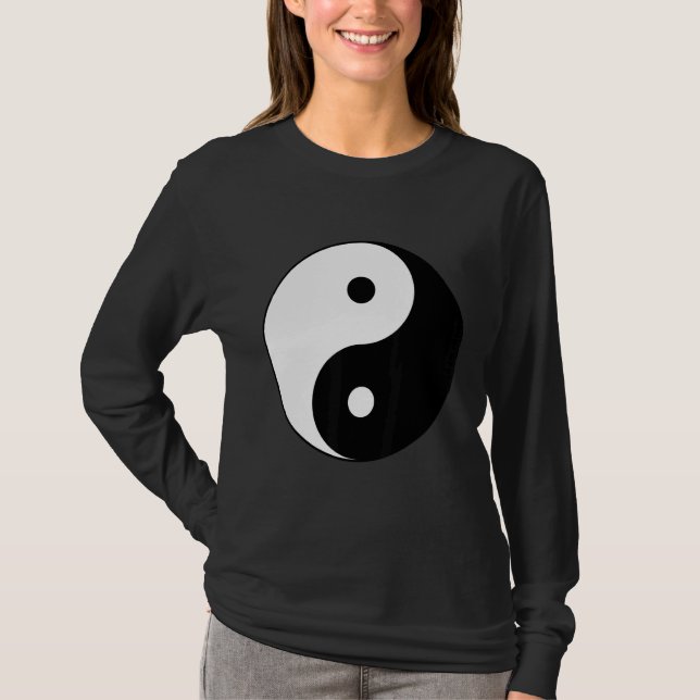 T-shirt Symbole Tai Chi Yin Yang Hippie équilibre de paix  (Devant)