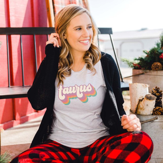 T-shirt Symbole Taurus Astrologie Anniversaire Rétro Cadea (Créateur téléchargé)