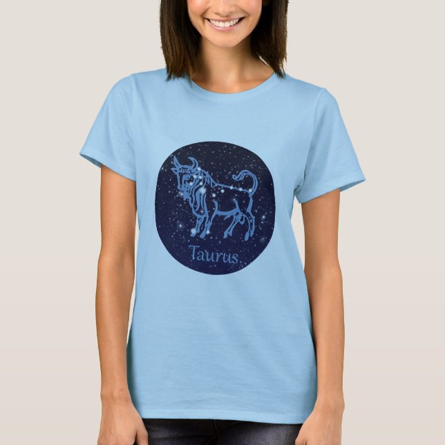 T-shirt Symbole Taurus Constellation et Zodiaque avec étoi (Devant)