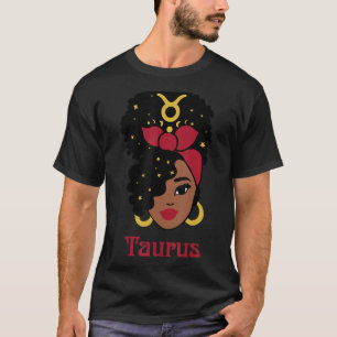 T-shirt Symbole Taurus Zodiac Horoscope Amérique Noire Amé