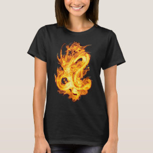T-shirt Symbole traditionnel chinois de dragon de puissanc