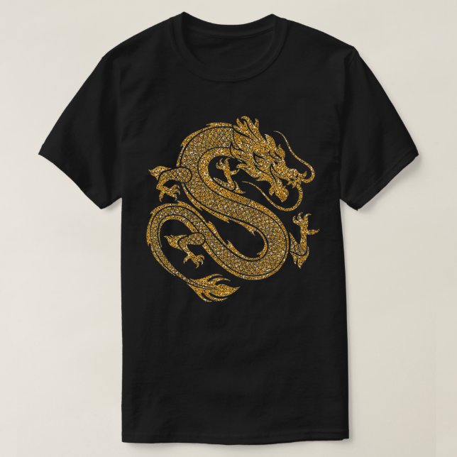 T-shirt Symbole traditionnel chinois de dragon de puissanc (Design devant)