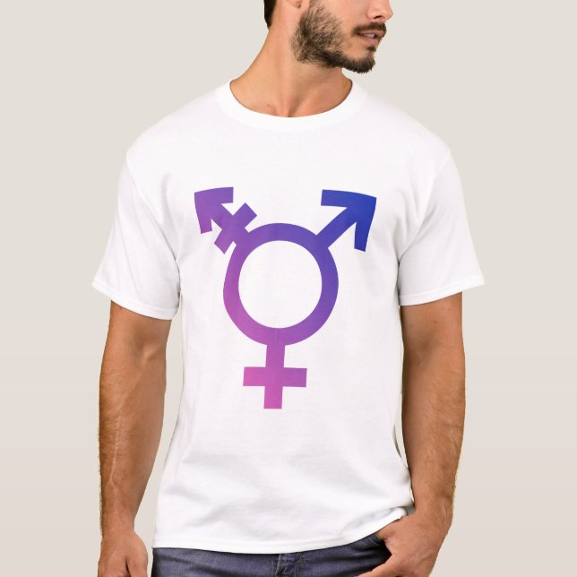 T-shirt Symbole transgenre (Devant)