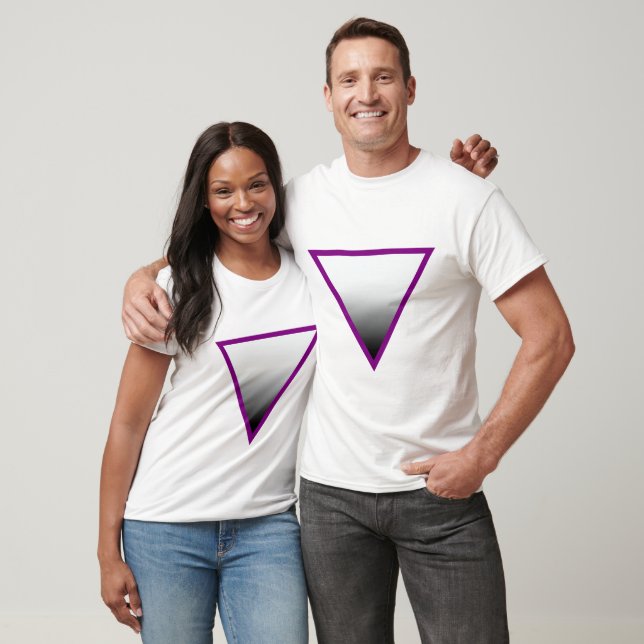 T-SHIRT SYMBOLE TRIANGLE ASEXUEL (Unisexe)