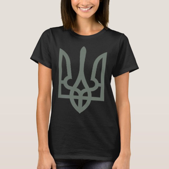 T-shirt Symbole trident ukrainien Tryzub Emblem (Devant)