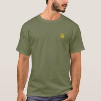 Symbole trident Zelensky Ukraine Olive vert