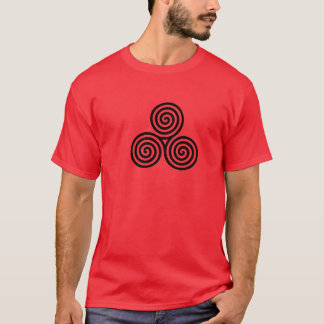 T-shirt Symbole Triskele, païen, pour, celtique, terre, me
