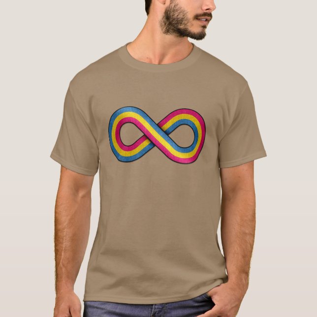 T-shirt Symbole vectoriel d'infini Indicateur de la fierté (Devant)