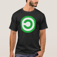 Symbole vert de public domain d'Anti-Copyright