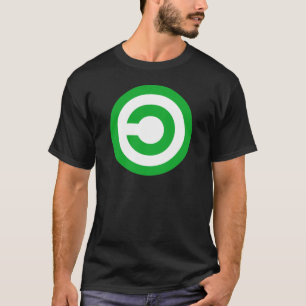 T-shirt Symbole vert de public domain d'Anti-Copyright