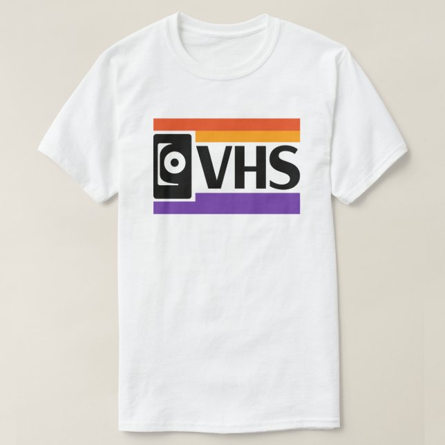 T-Shirt Symbole VHS Rétro | Nostalgie 80s 90s (Design devant)