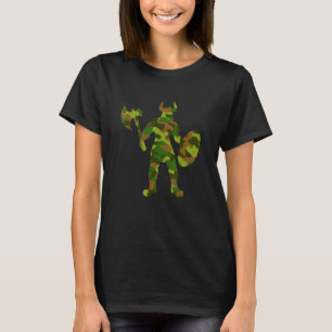 T-shirt Symbole Viking Camo Warrior Norse Mythologie Vikin