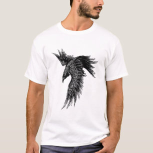 T-shirt Symbole viking de Corbeau Norse