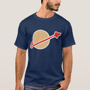 T-shirt Symbole vintage d'astronaute de l'espace de brique